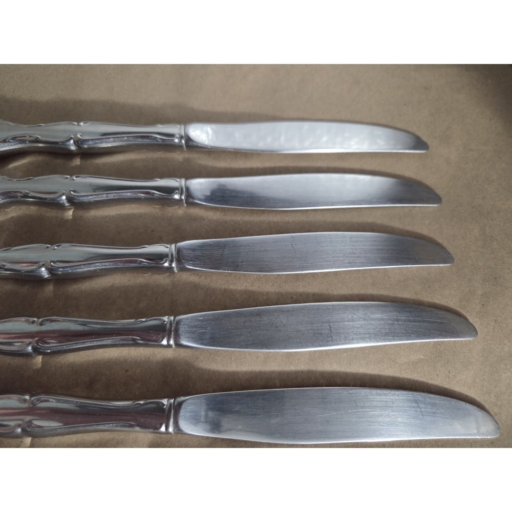 Oneida Community Cantata Stainless Flatware 5pc Knife Lot 9in Silverware - Picture 3 of 5